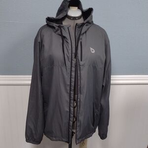 Baleaf Gray Windbreaker Lightweight Hooded Jacket